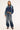Rusty Two Tides Zip Through Sherpa Fleece Atlantic Blue