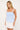 Luck & Trouble Lianna Stripe Gathered Top Blue Stripe