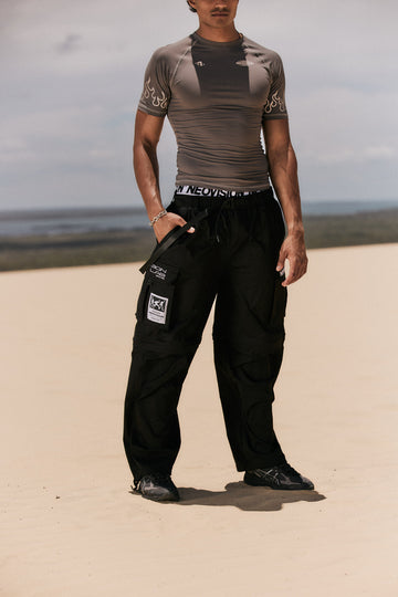 Neovision Ritual Wide Zip Off Cargo Pant Black