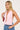 Luck & Trouble Cyan Stripe Halter Top Pink Stripe