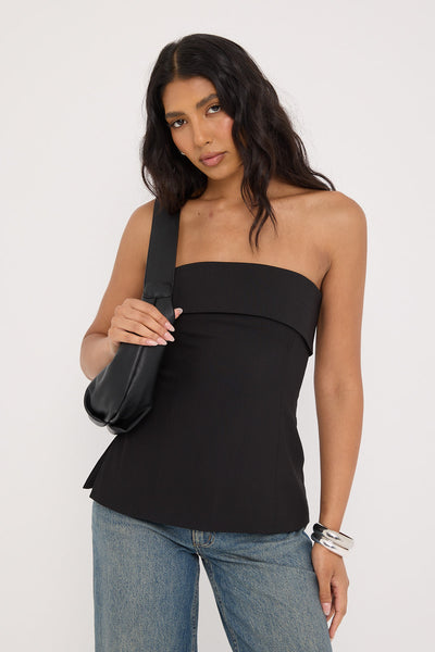 Perfect Stranger Luca Strapless Long Line Top Black – Universal Store