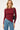 Perfect Stranger Long Sleeve Asymmetrical Knit Top Burgundy