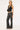Luck & Trouble Starling Low Rise Bootcut Pant Grey Pinstripe