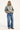 Rusty Flip Mommy Low Rise Wide Leg Jean Blasted Middy Blue Denim