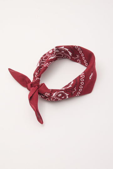 Token Hair Bandana Scarf Burgundy