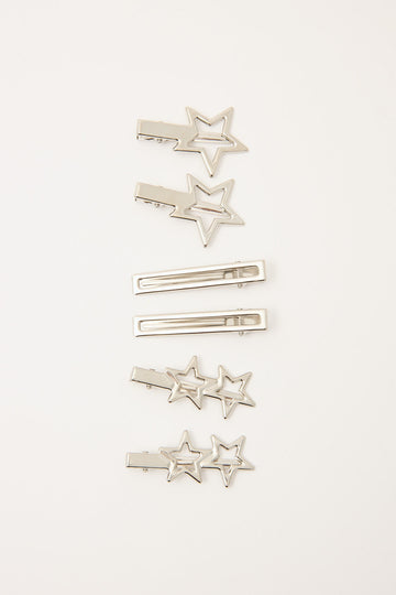 Token Starry Hair Clip Pack Silver