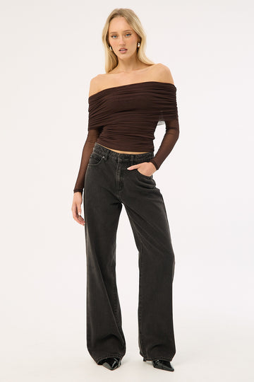 Abrand 95 Mid Baggy Jean Heidi Black