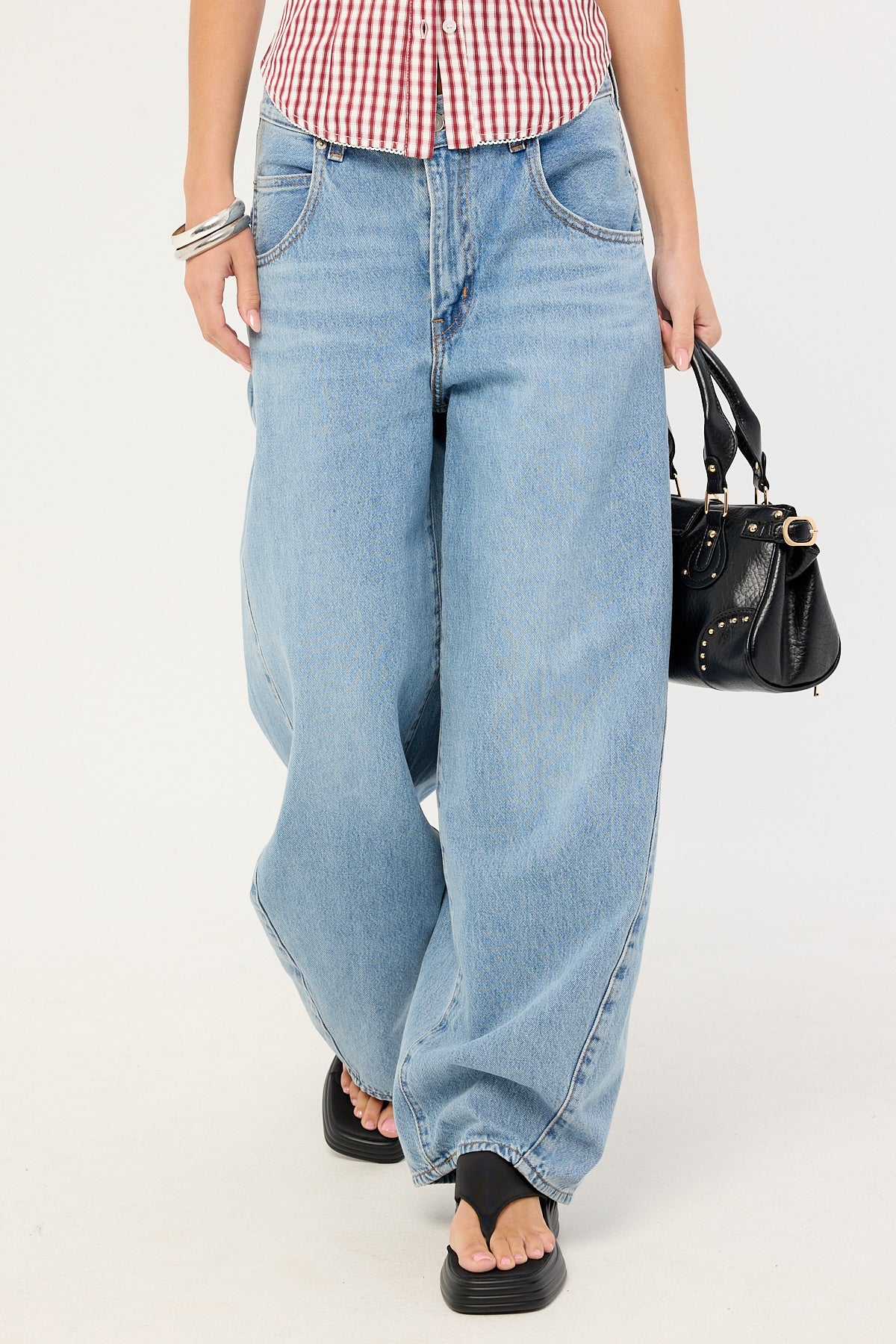 Levi's Super Baggy Barrel Jean Mid Blue Denim