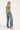 Motel Low Rise Parallel Jean Vintage Bleach Blue Denim