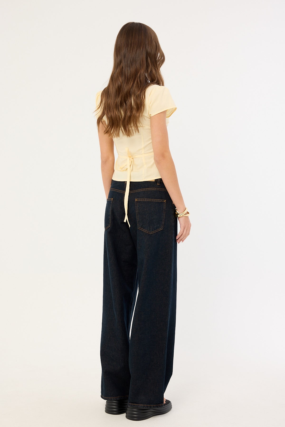 Motel Roomy Extra Wide Low Rise Jean Indigo