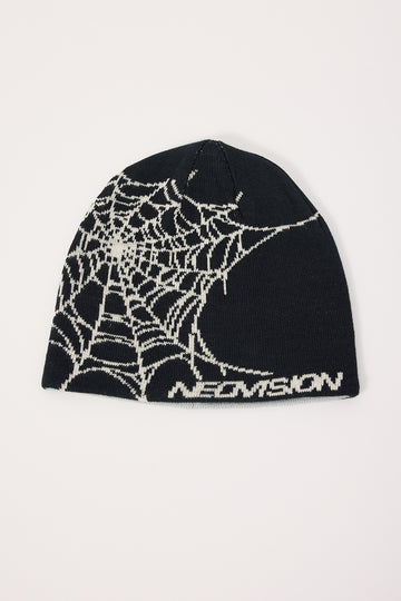 Neovision Web Reversible Skull Cap Beanie Black/Grey