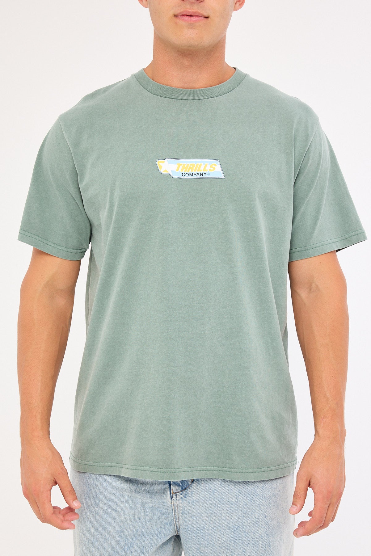 Thrills Starpower Merch Fit Tee Chinois Green