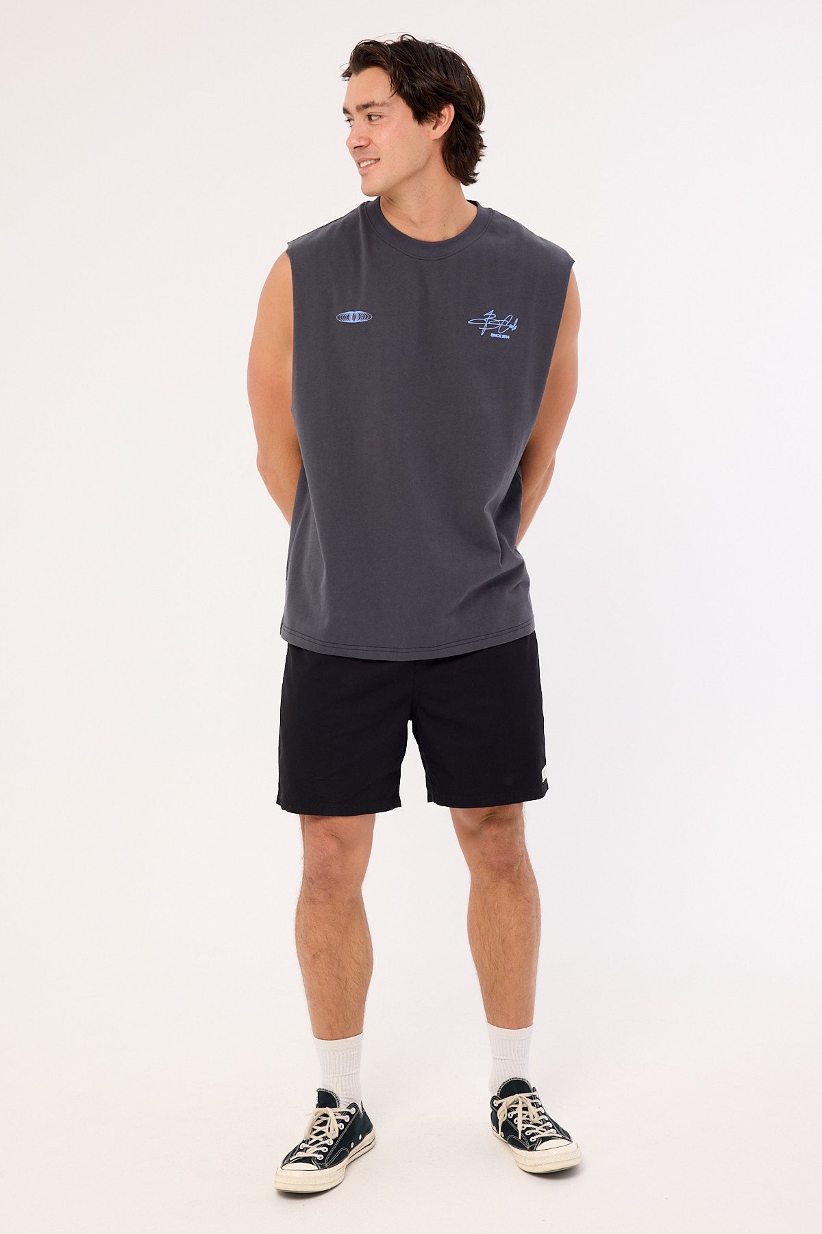 Barney Cools Euphoria Muscle Washed Black