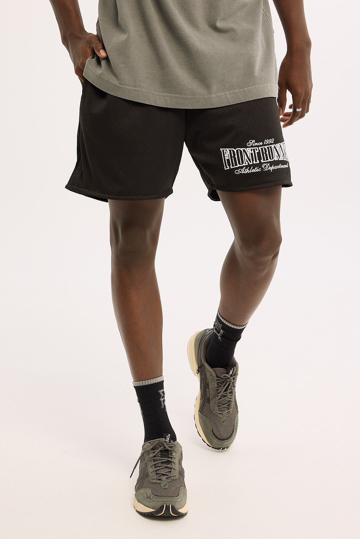 Front Runner Athletic Dept. Excellence Mesh Short Black &amp; White