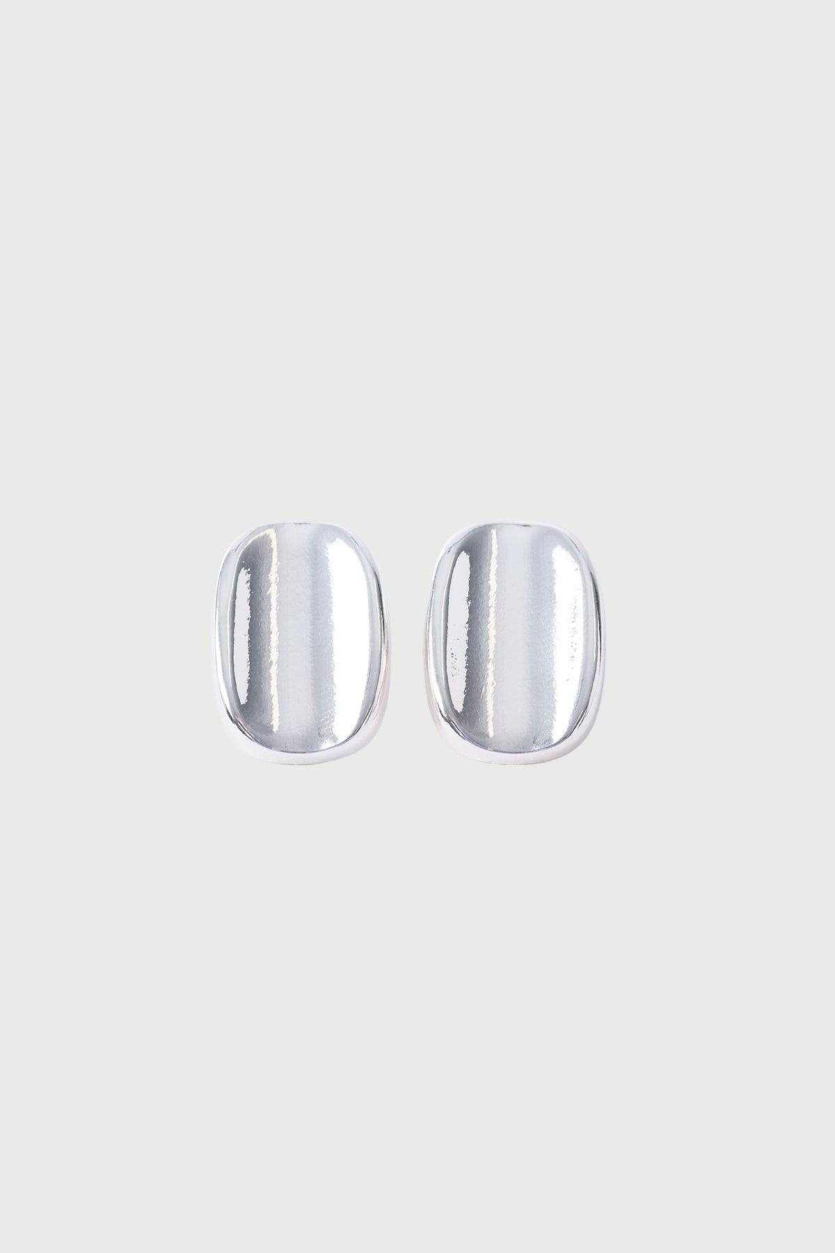 Perfect Stranger Molten Hoop Earrings Silver
