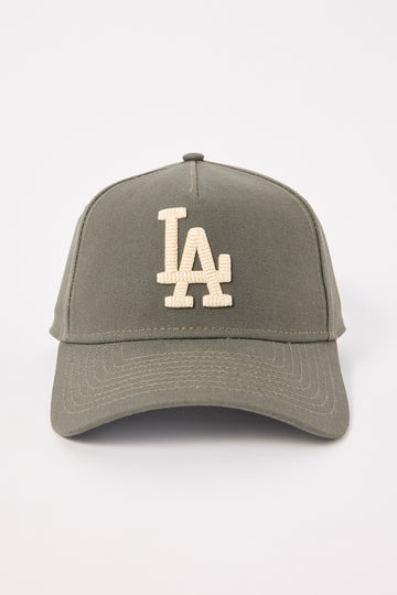 New Era 9Forty A-Frame Moss Canvas Chainstitch Los Angeles Dodg Moss/Moss UV