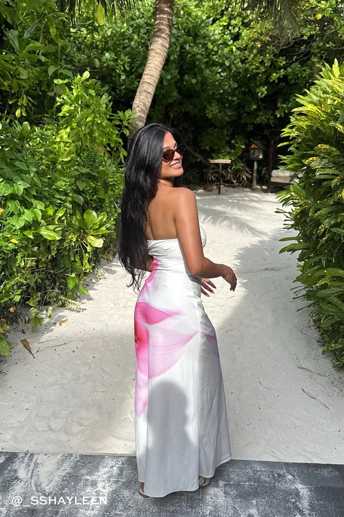 Perfect Stranger Enara Bloom Maxi Dress White