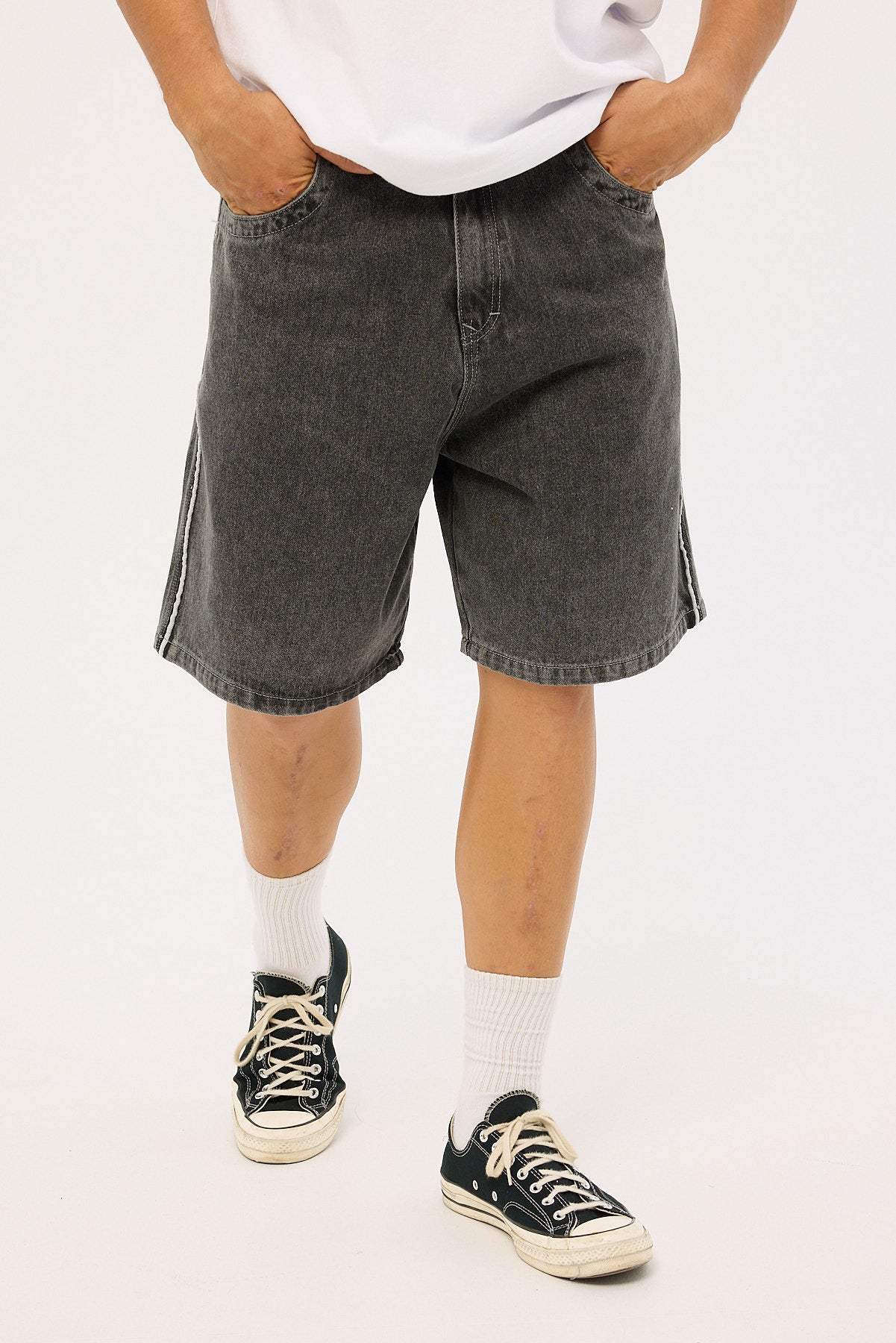 Rusty Flip Daddy 2.0 Jort Stone Black