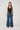 Perfect Stranger High Rise Pleated Jean Deep Blue Denim