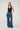 Perfect Stranger High Rise Pleated Jean Deep Blue Denim