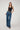 Perfect Stranger High Rise Pleated Jean Deep Blue Denim