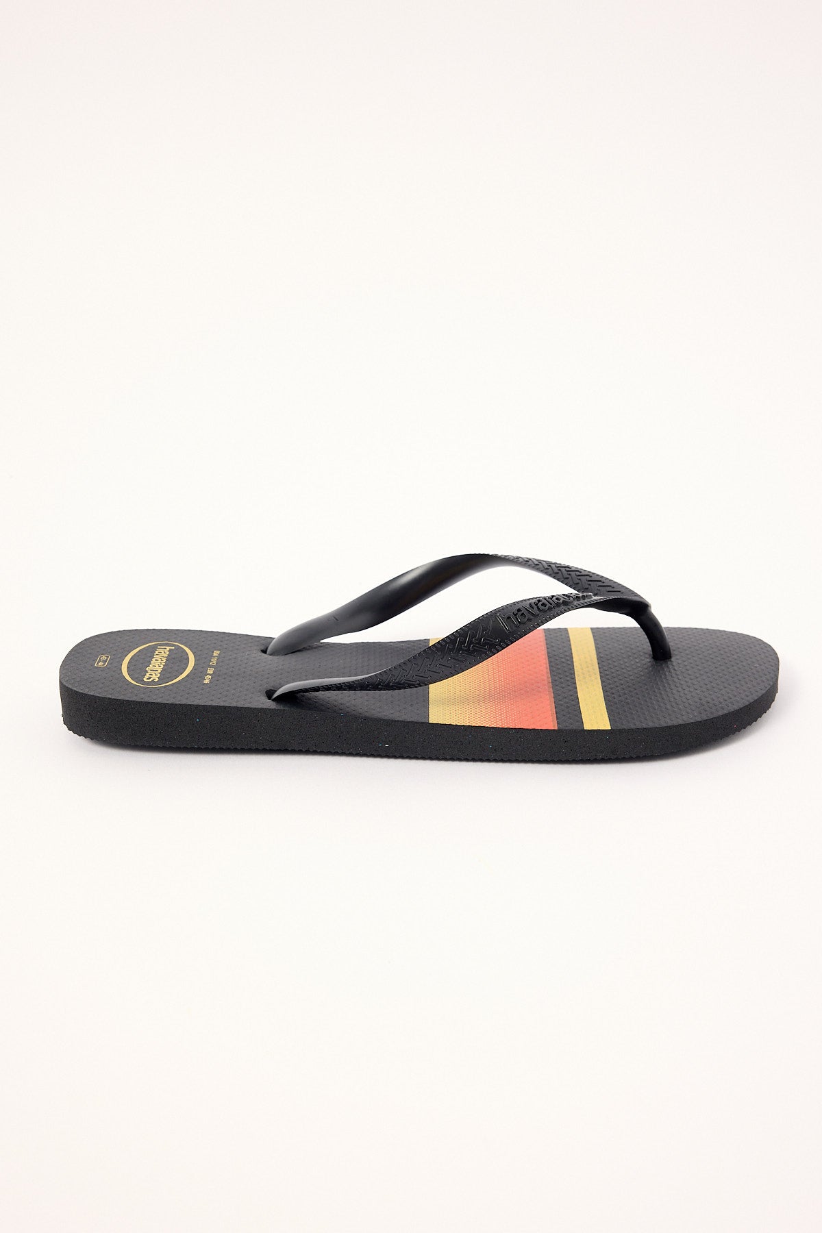 Havaianas Top Basic Thong Black Yellow