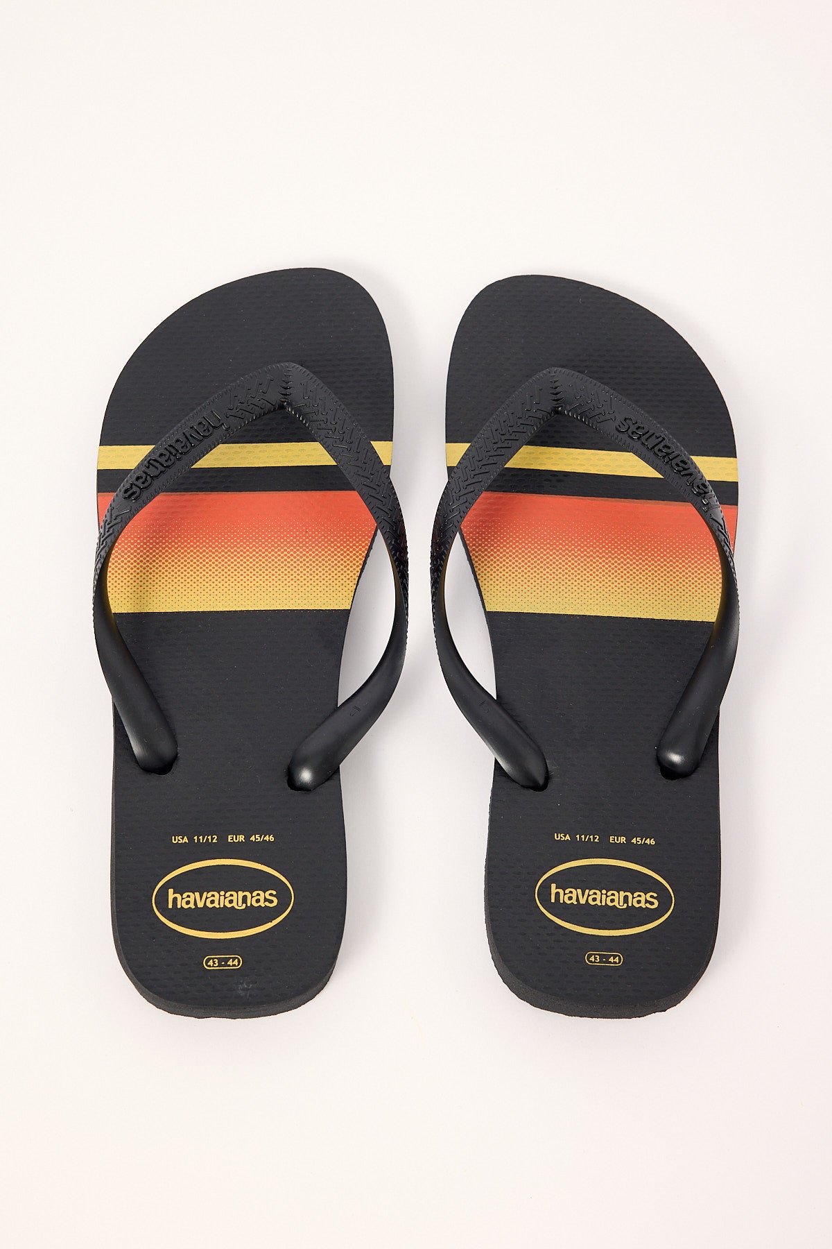 Havaianas Top Basic Thong Black Yellow