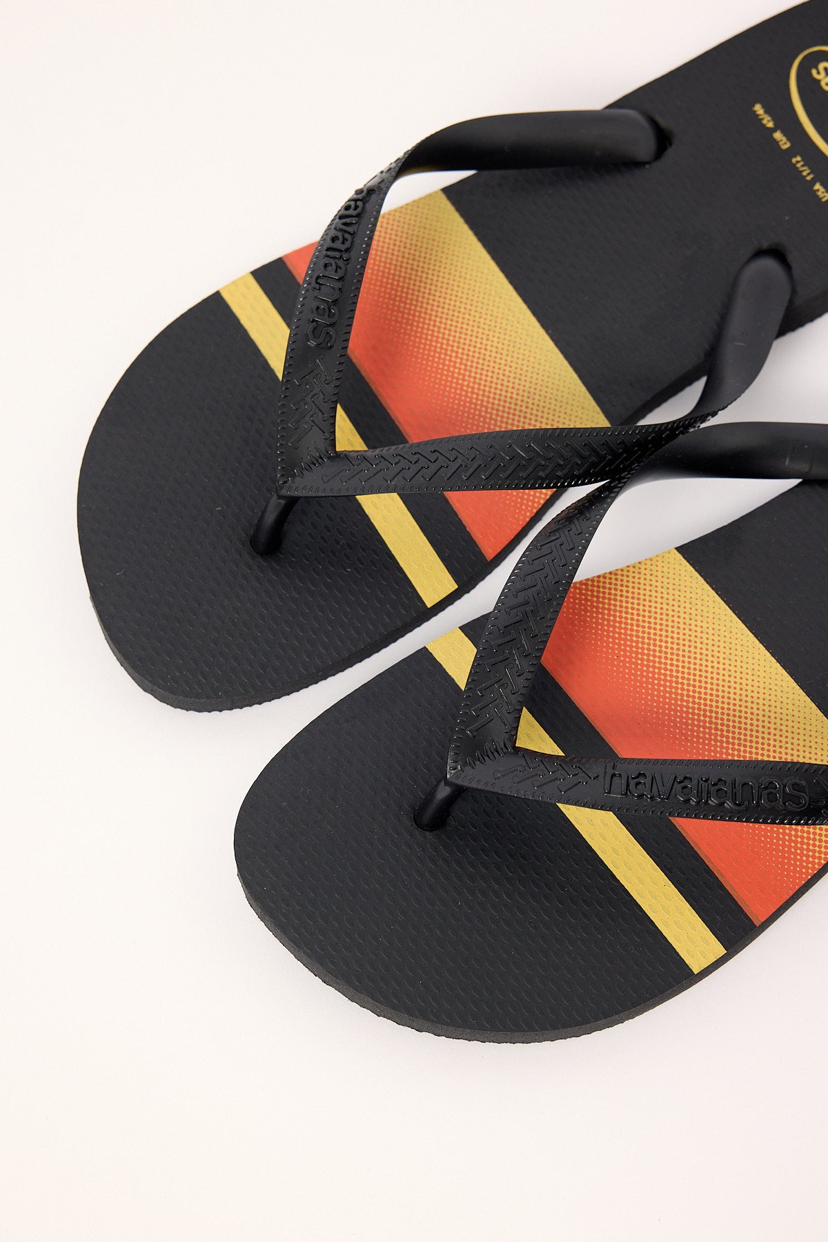 Havaianas Top Basic Thong Black Yellow