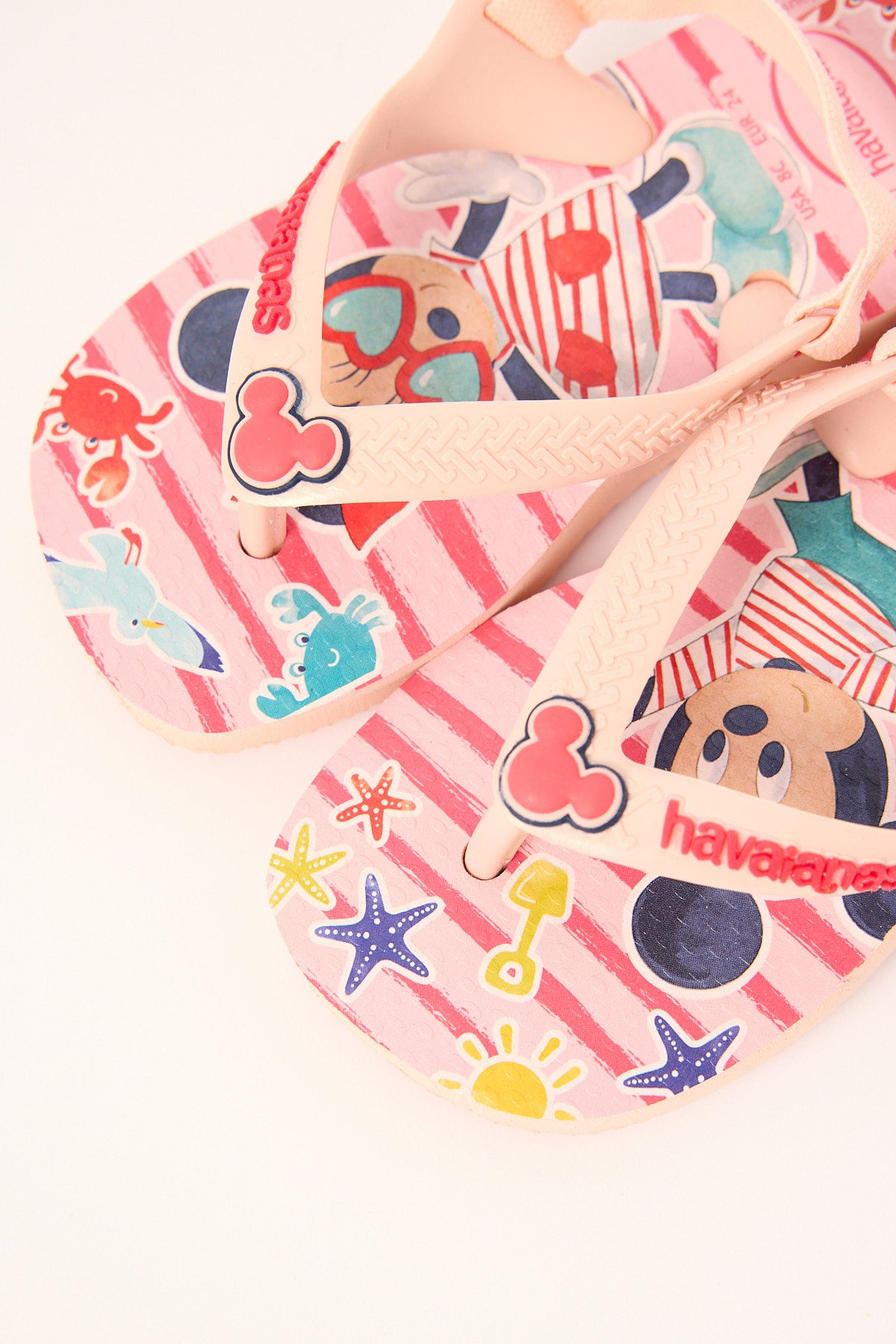 Havaianas Baby Disney Classics II Mickie &amp; Minnie Pink Red