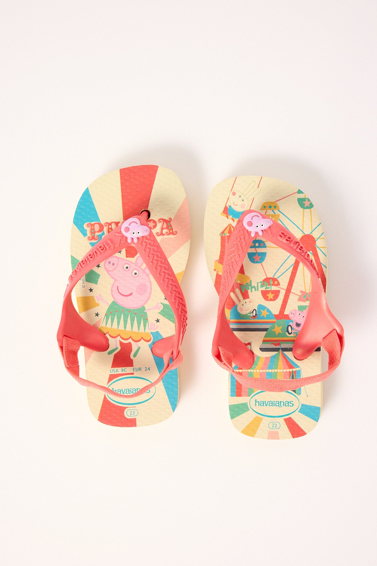 Havaianas Baby Peppa Pig Circus Buttercream Coral