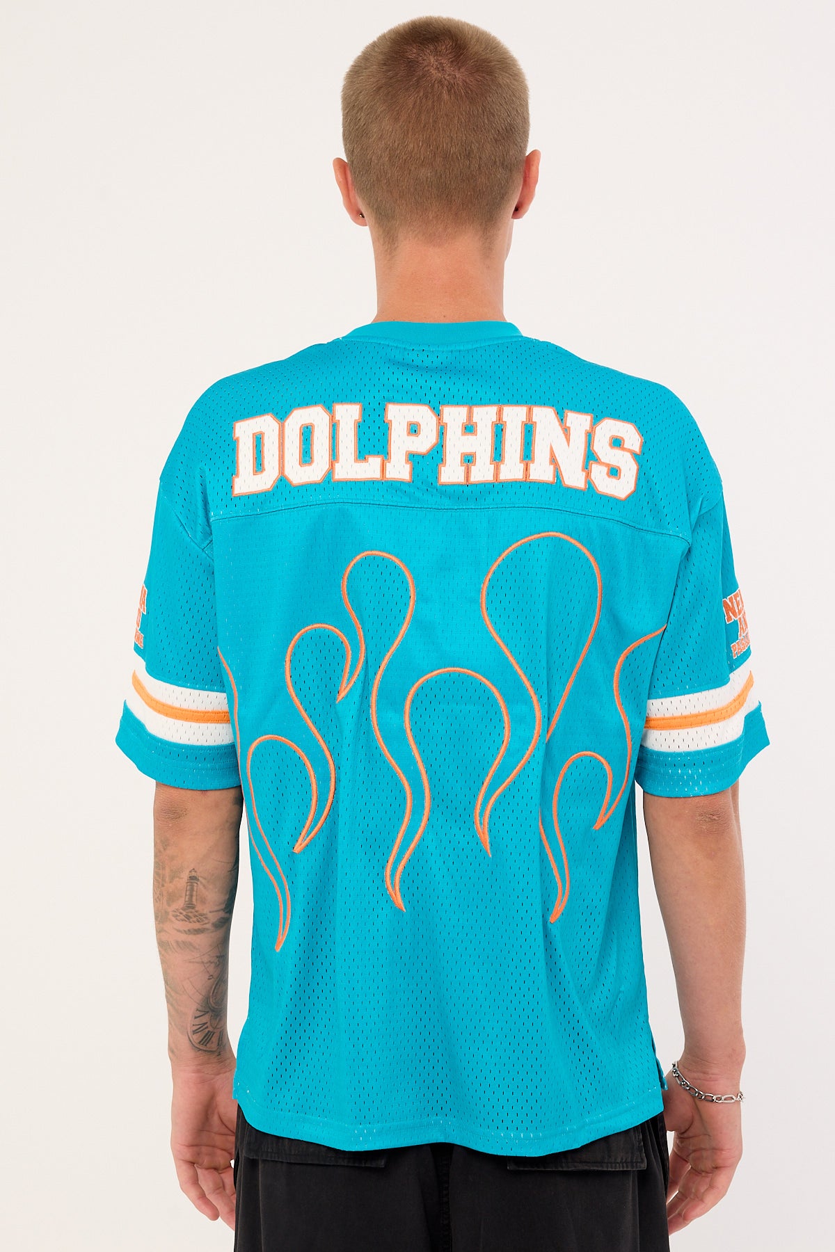 Nena & Pasadena M-Dolphins Flame Tee Aqua