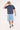 Von Dutch OS Back Denim Shorts Mid Blue Denim
