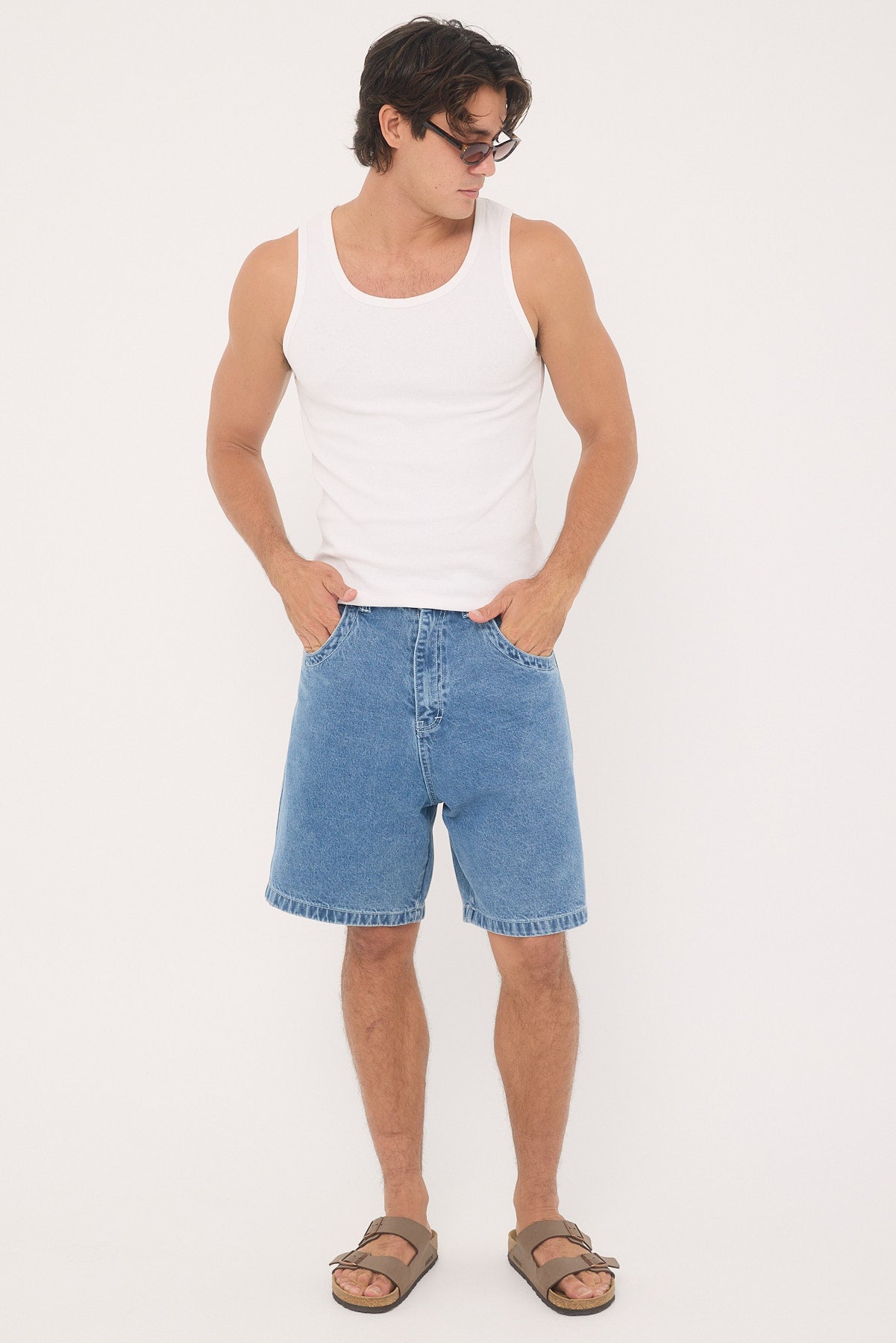 Rusty Flip Daddy Tapeless Jort Middy Blue – Universal Store