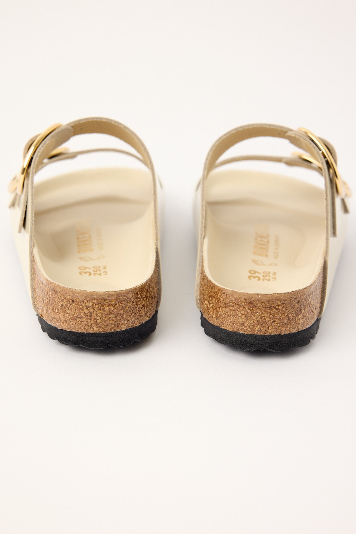 Birkenstock Arizona Big Buckle Patent Regular Ecru