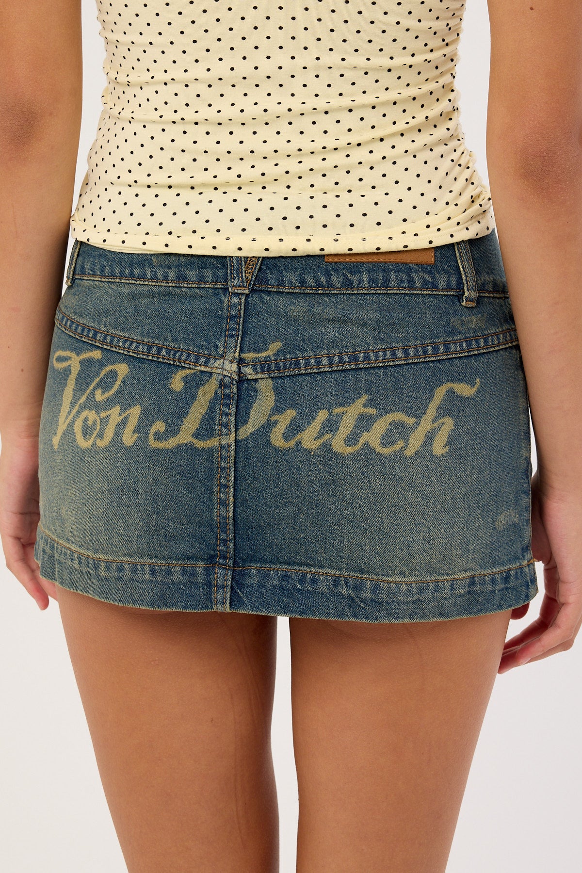 Von Dutch Denim Mini Skirt Dirty Light Blue Denim Universal Store Von Dutch Denim Mini Skirt Dirty Light Blue Denim Universal Store