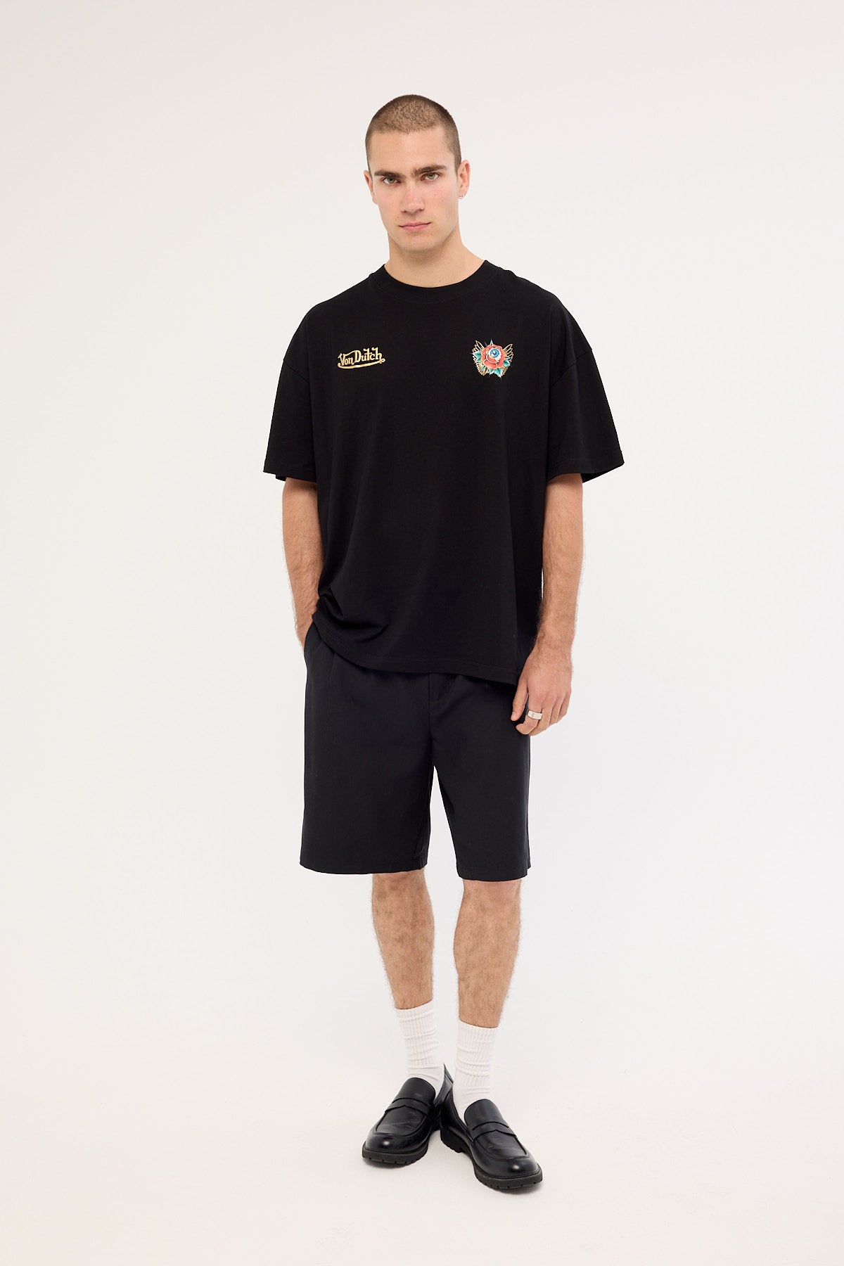 Von Dutch Mens Eye Tee Black