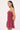 Luck & Trouble Andie Shirred Mini Dress Burgundy Check