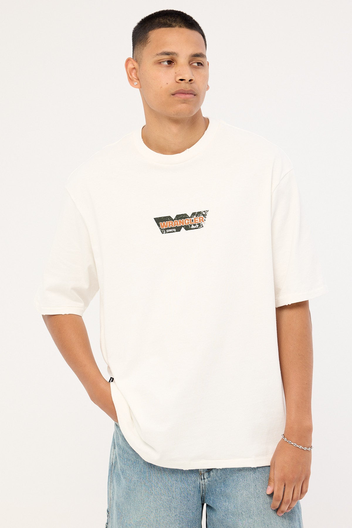 Wrangler Durable Slacker Tee Vintage White