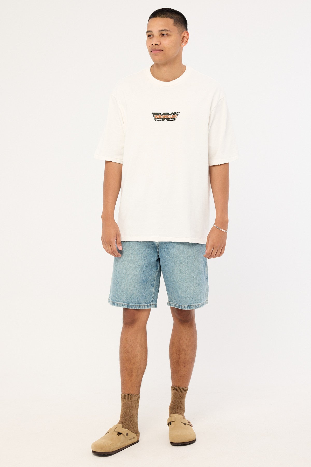 Wrangler Durable Slacker Tee Vintage White