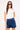 Lee High Relaxed Denim Short Blue Poles