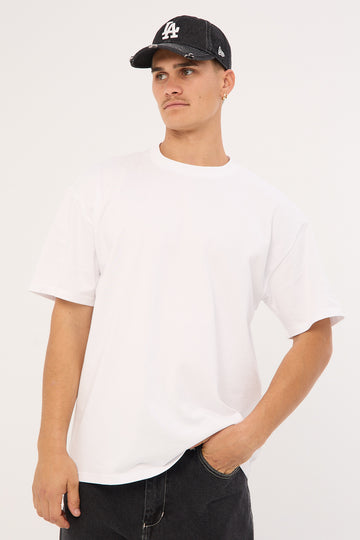 As Colour Heavy Weight Organic Tee White