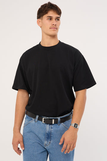 As Colour Heavy Weight Organic Tee Black