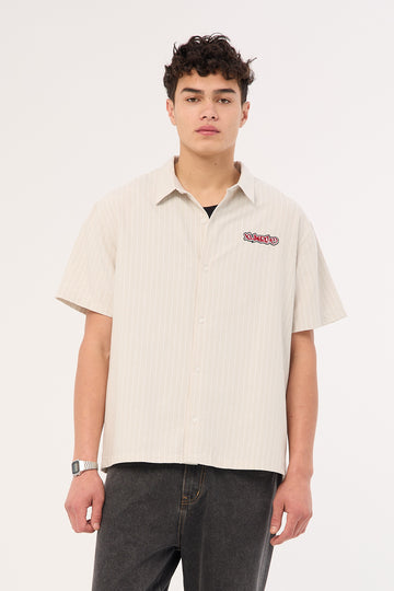 Xlarge Mark Stripe Shirt Smoke Stripe