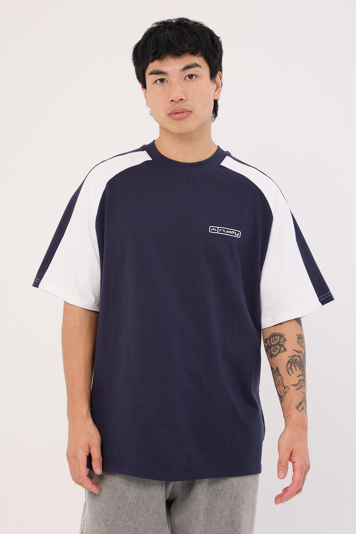 Rusty Dodger Tee Navy Blue – Universal Store