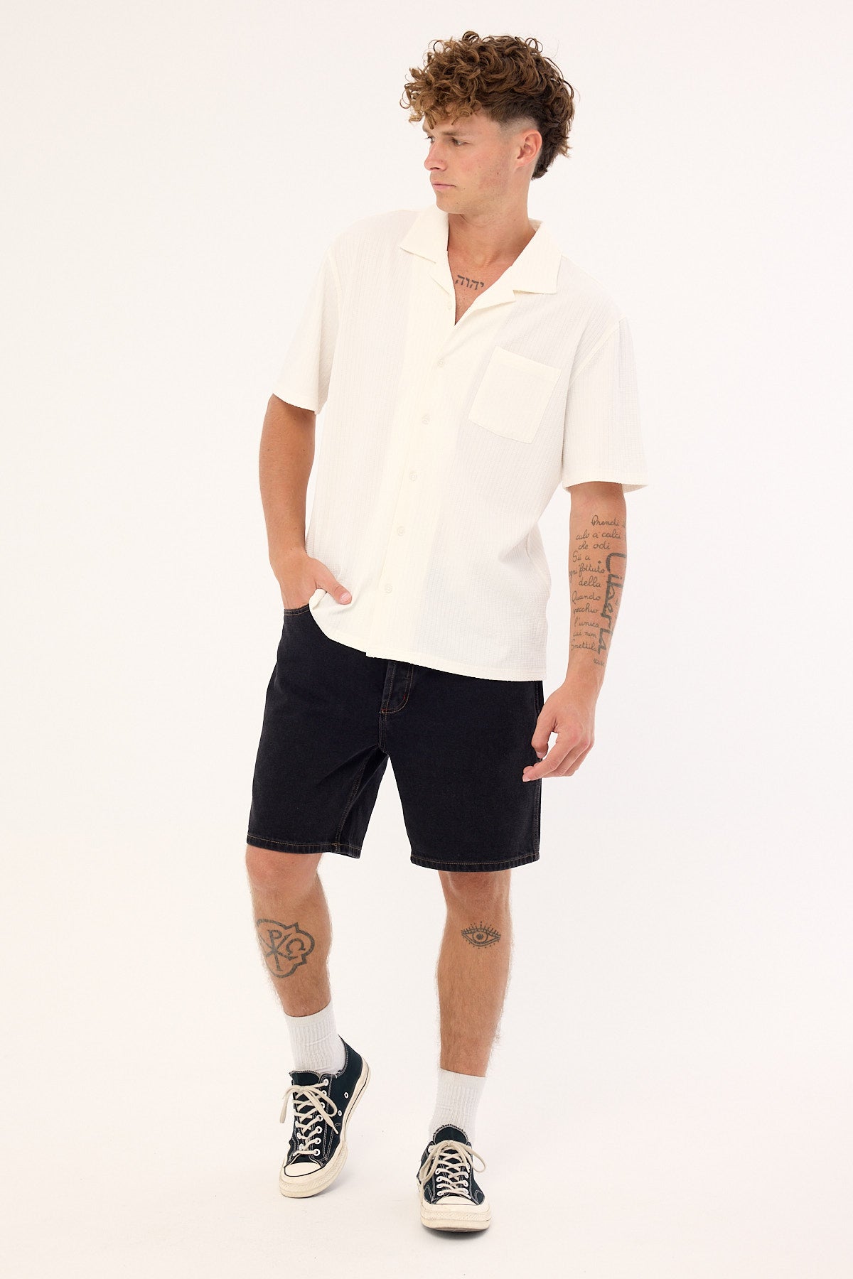Rolla's Ezy Short Bevel Washed Black