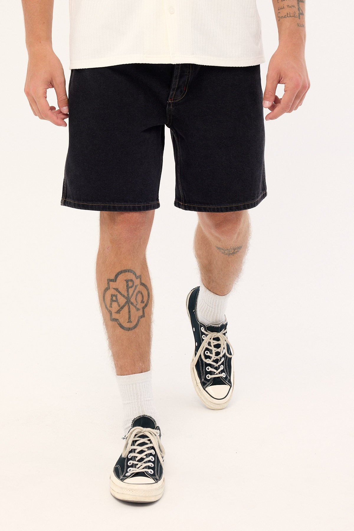 Rolla's Ezy Short Bevel Washed Black