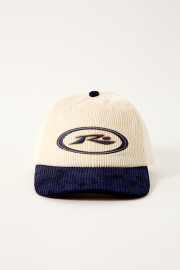 Rusty Orbit Cord Six Panel Cap Navy Blue