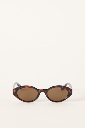 Reality Eyewear The Demi Turtle/Dark Brown Lens