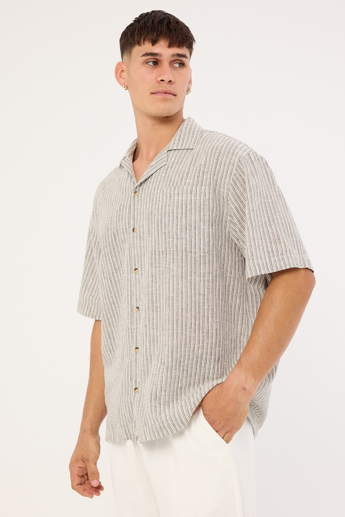 Rolla's Earth Stripe Bowler Black Stripe