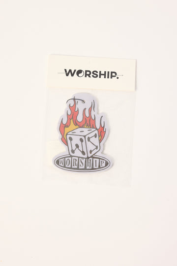 Worship On A Roll Car Freshener White